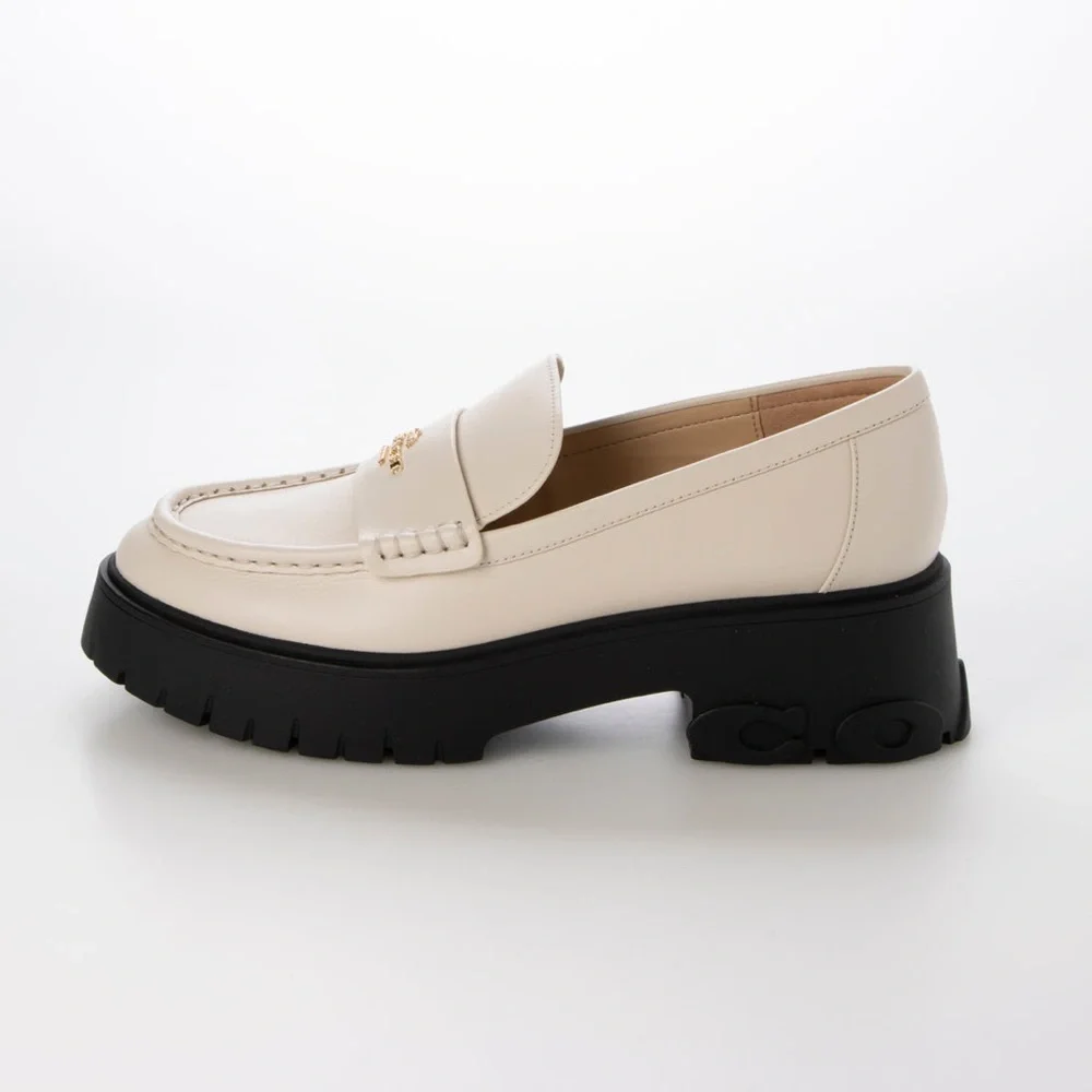 COACH RUTHIE LTHR LOAFER Lucy leather Loafer Shoes - Picture 2 of 8